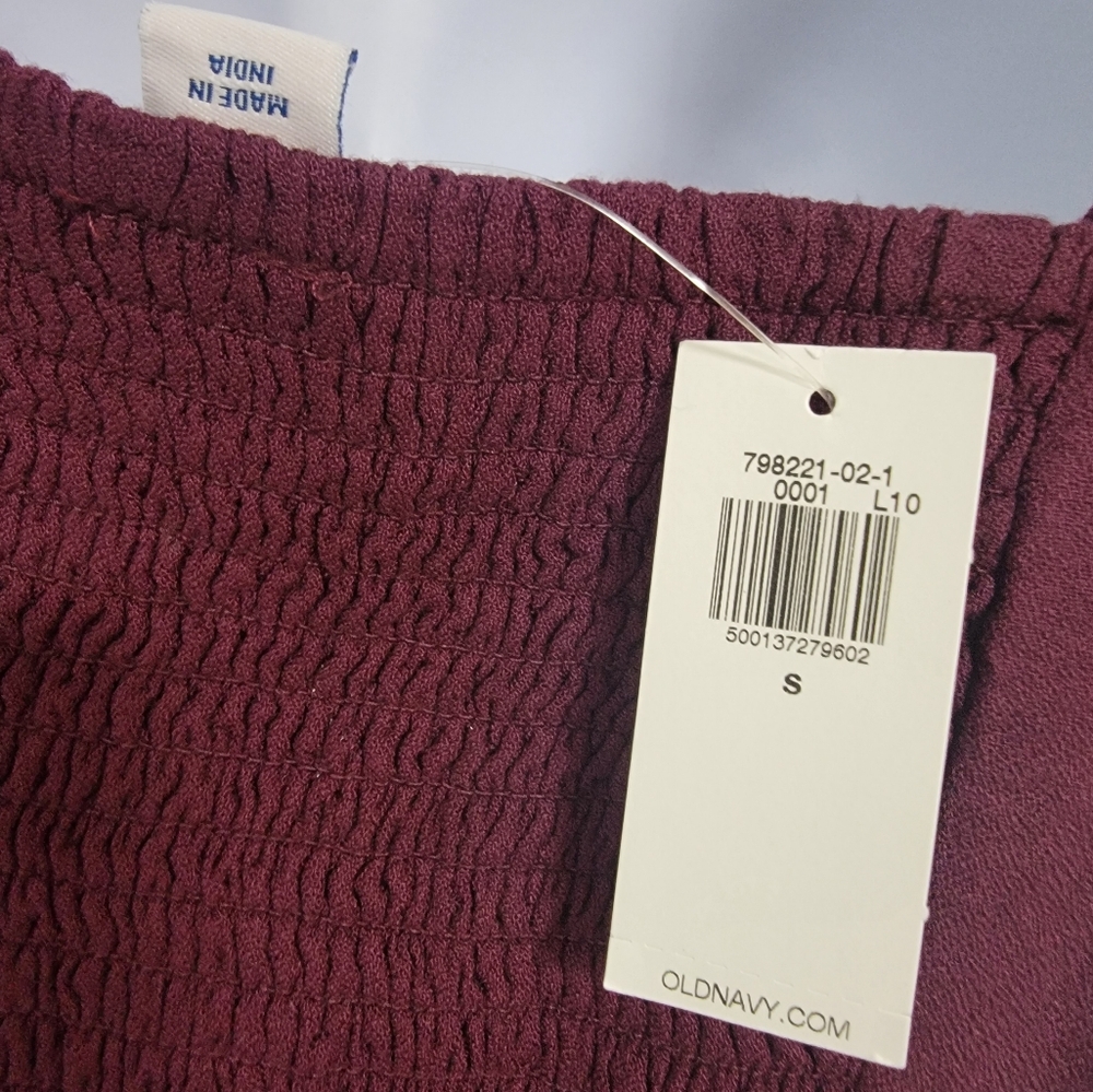 Burgundy Old Navy Camisole Mini Dress Size S NWT - Picture 8 of 9